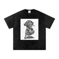 Snow Washed T-Shirt,Oversized T-Shirt,Cotton T-Shirt,Streetwear T-Shirt