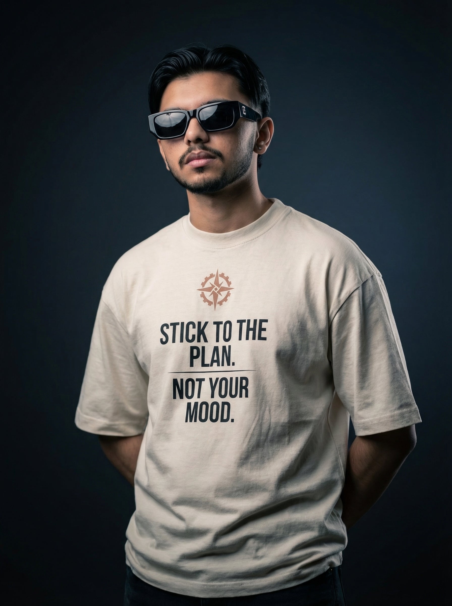 AKKOU Vintage Washed Tee – White