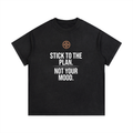 AKKOU Vintage Washed Tee – Black