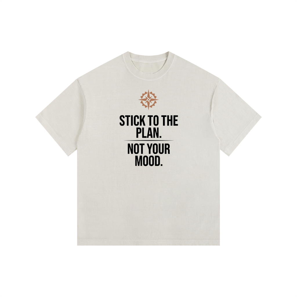 AKKOU Vintage Washed Tee – White